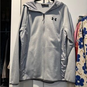 Under Armour Light Gray Full-Zip Jacket